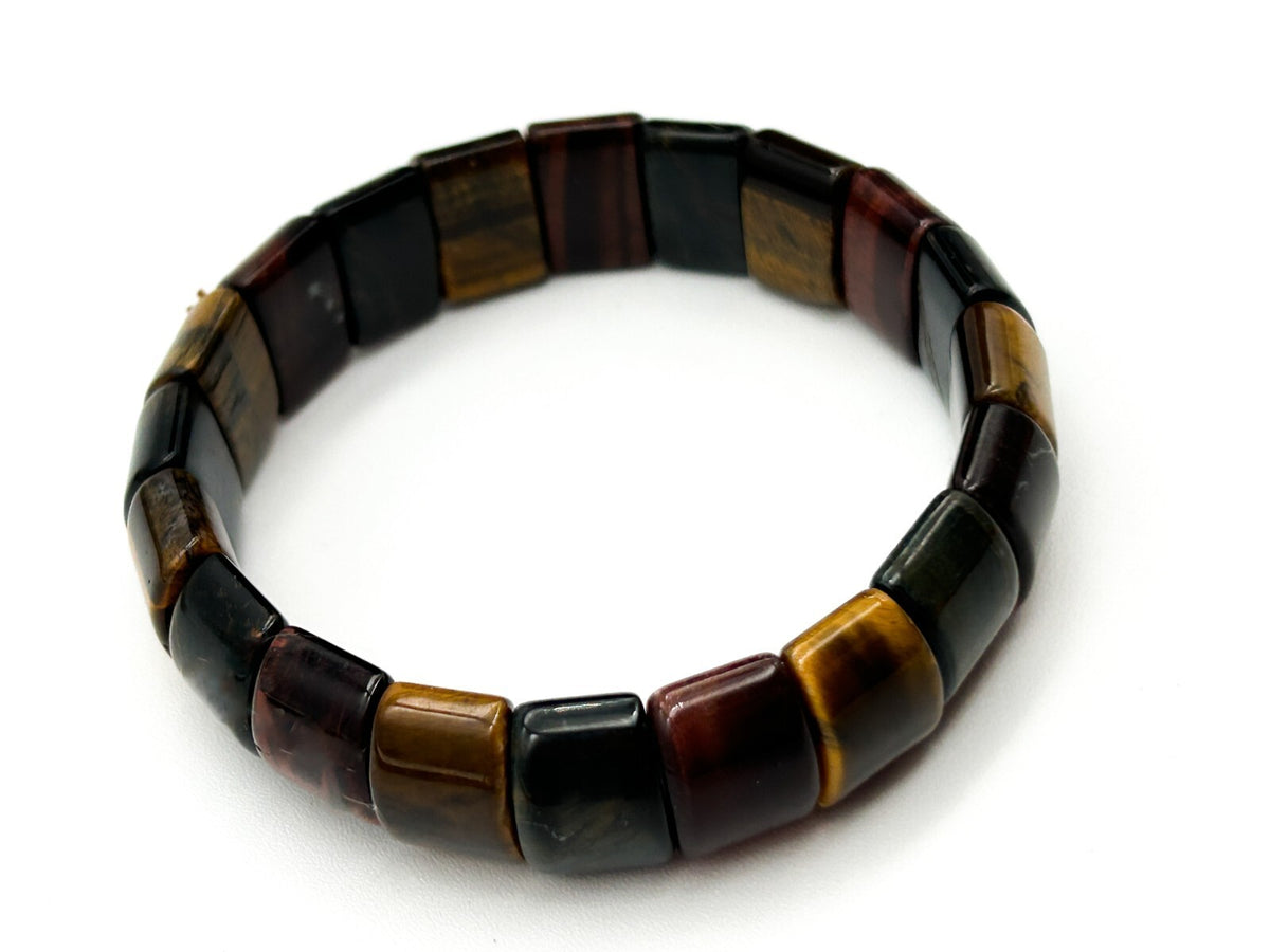 Tiger’s Eye Stretch Bracelet Multicolour Panel Stone Bracelet