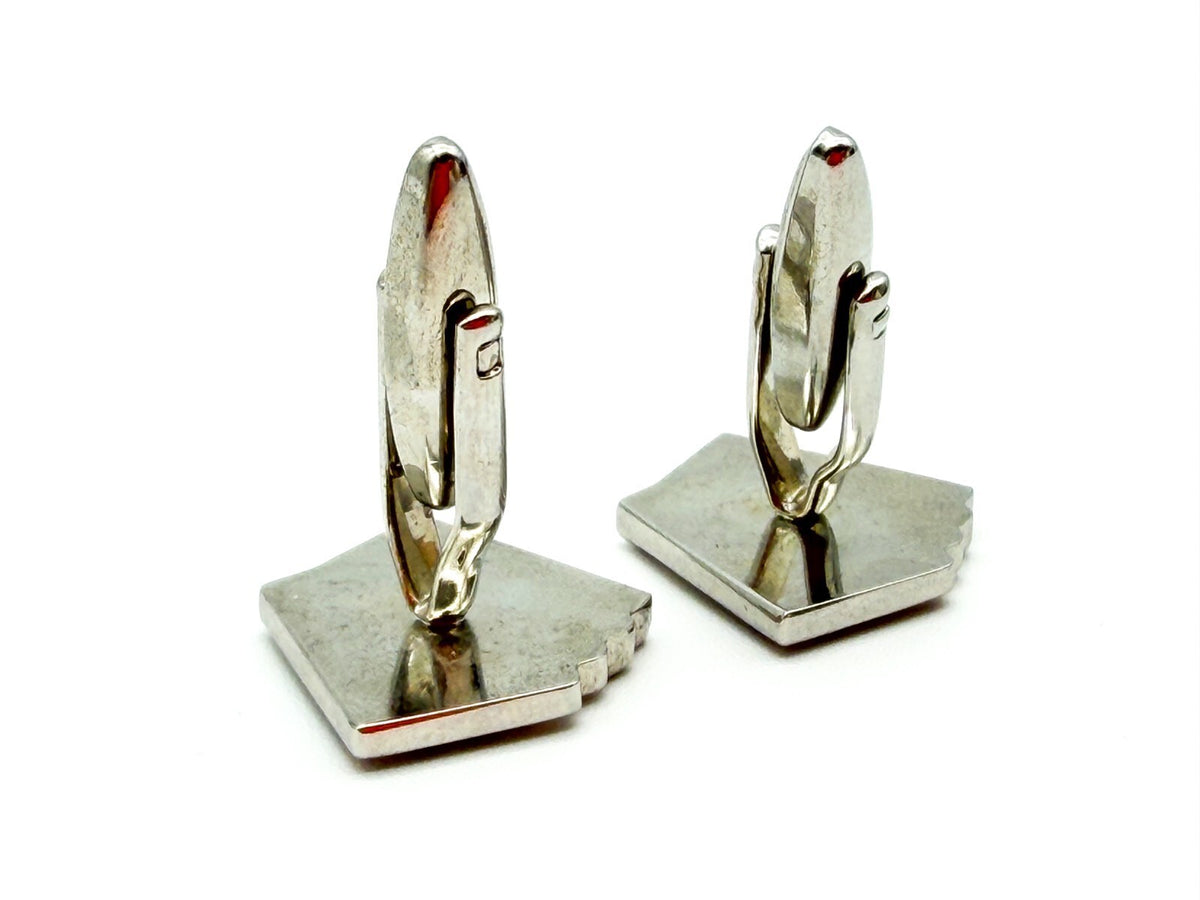 Thomas Nash Playing Card Novelty Cufflinks Silver Tone 4 Aces