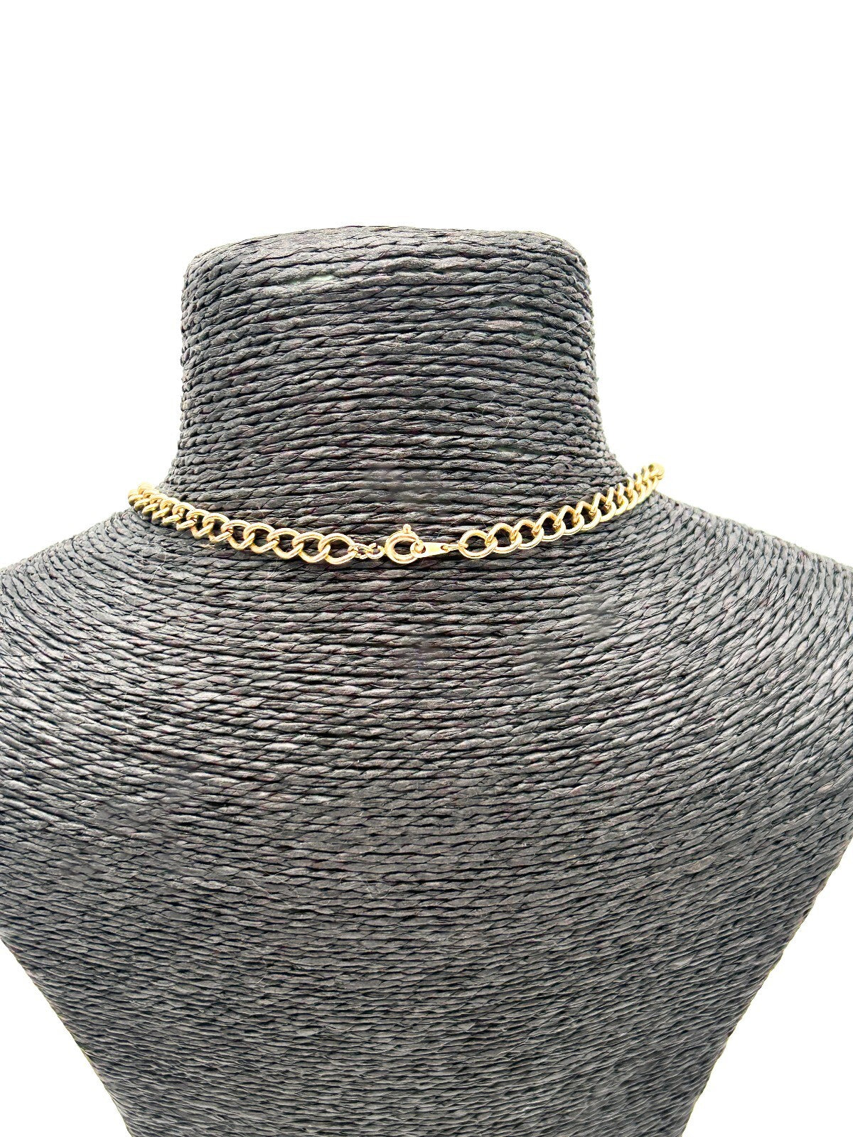 Vintage Gold Tone Faux Pearl Cha Cha Bib Necklace Statement Necklace 17.5” Retro