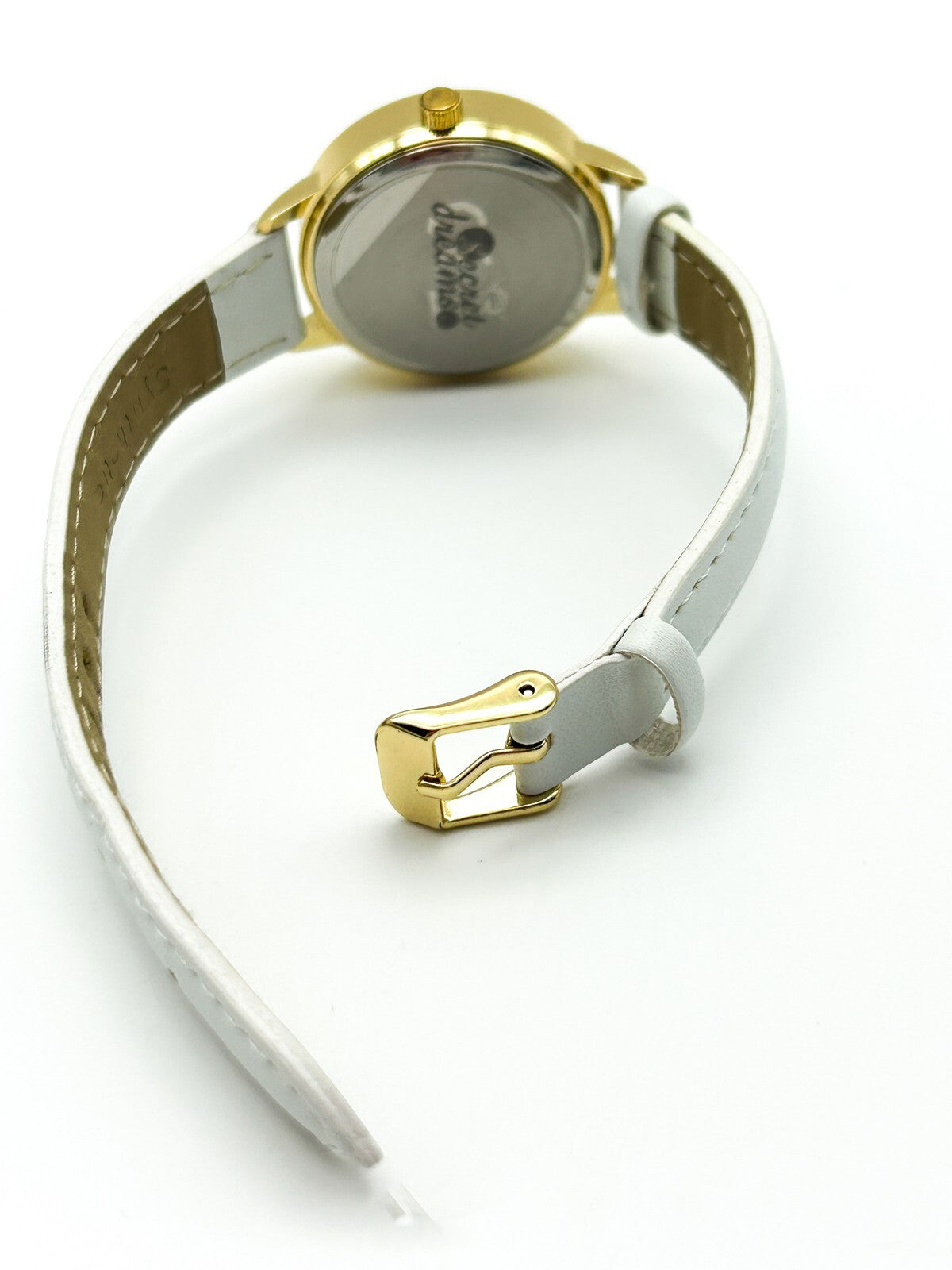 Vintage Secret Dreams Ladies Watch White Strap and Swarovski Crystal Dial