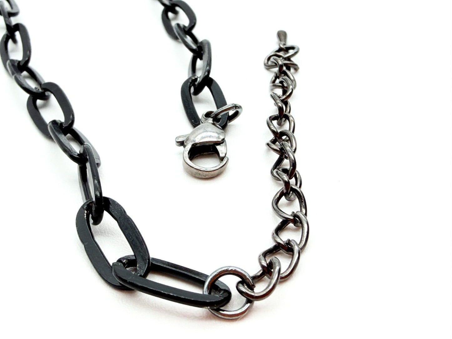 Colourful Acrylic Statement Necklace Drop Bib Black Chain Retro Style