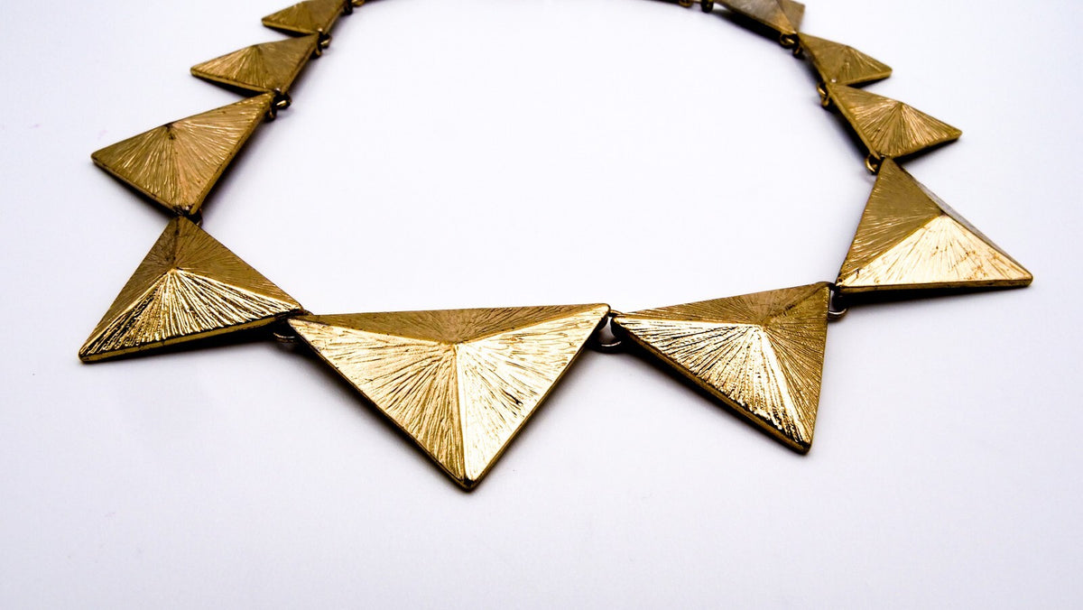 Articulated Pyramid Necklace