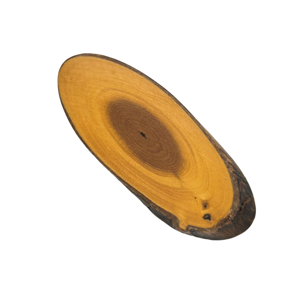 Wood Brooch Duo - Carved Leaf and Smooth Knot Slice
