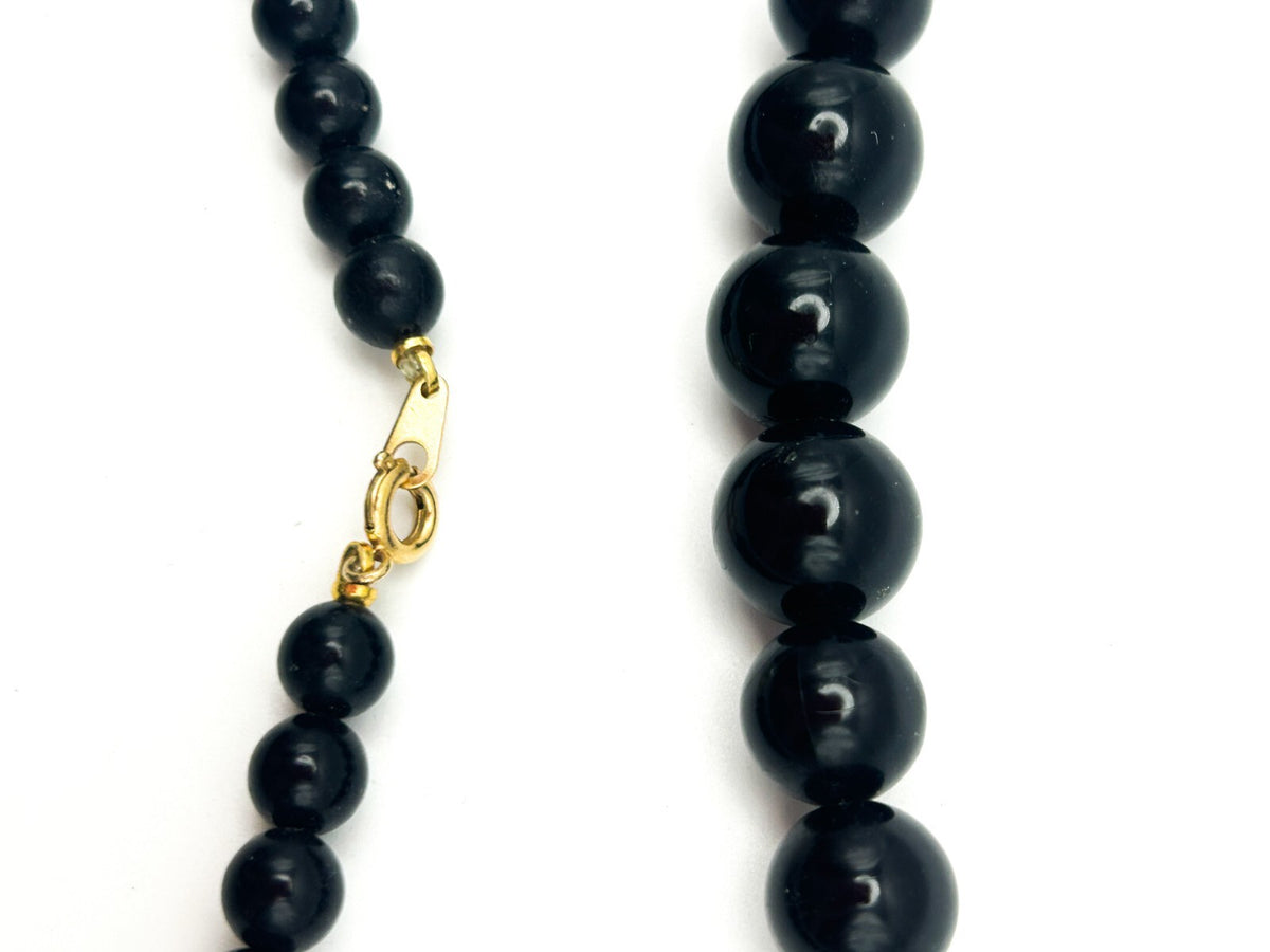 Black beaded necklace