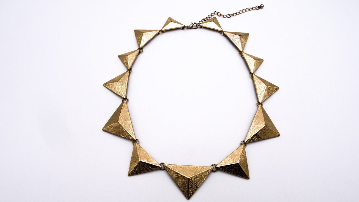 Articulated Pyramid Necklace