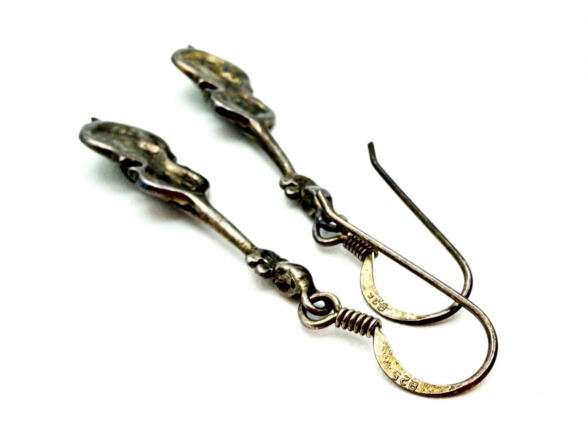 Sterling Silver 925 Double Bass Earrings Strings Instrument Novelty Music Gift