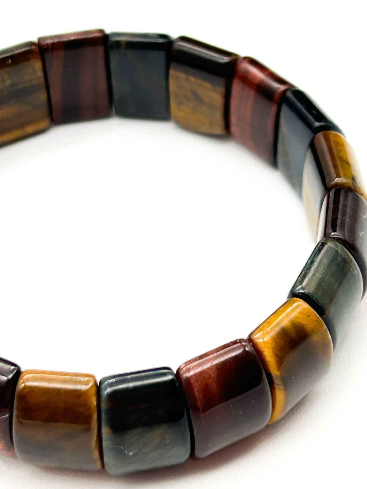Tiger’s Eye Stretch Bracelet Multicolour Panel Stone Bracelet