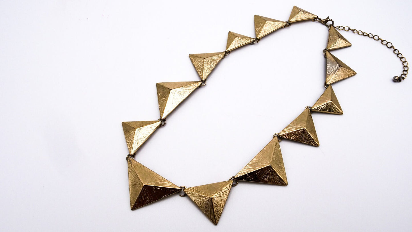Articulated Pyramid Necklace