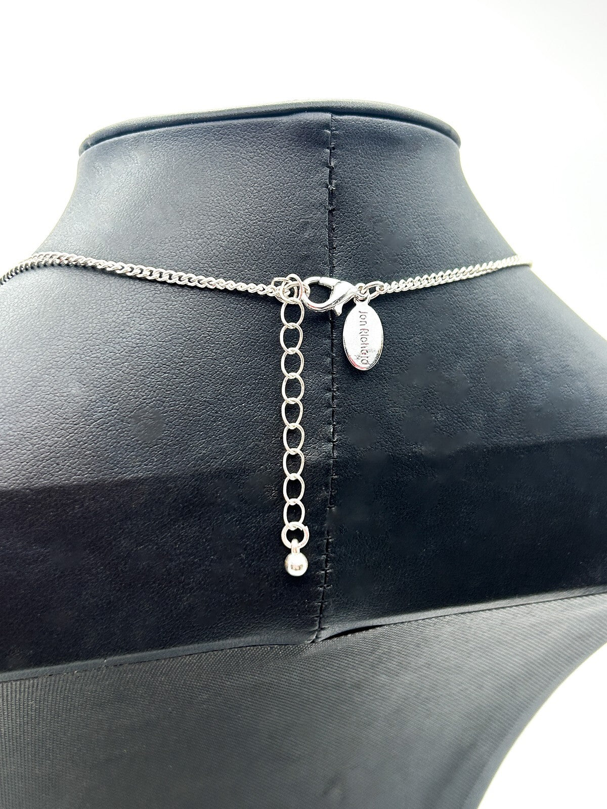 Jon Richard Blue Marquise Y Necklace Silver Tone Rhinestone Drop Evening Sparkle