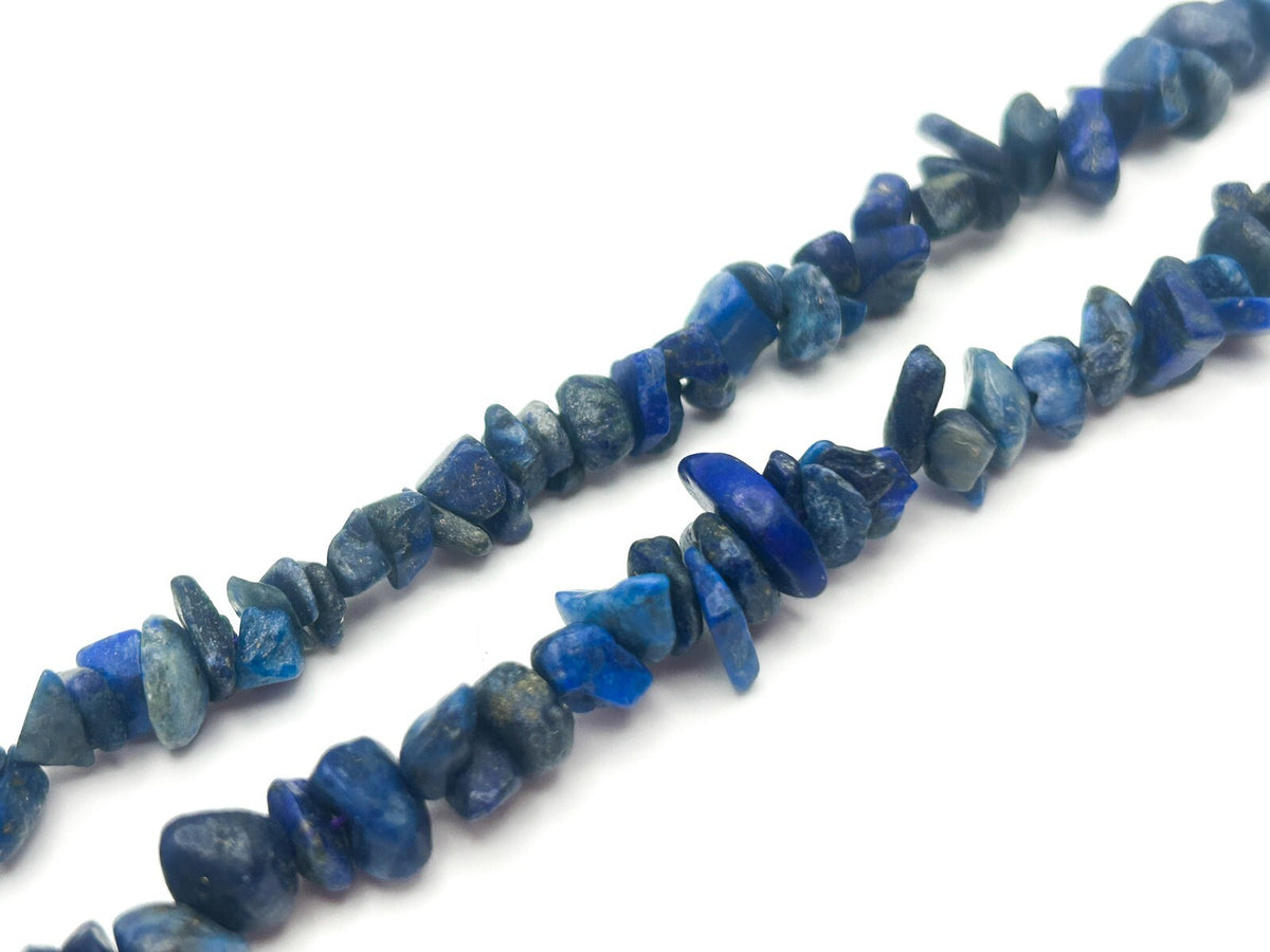 Lapis Lazuli & Sodalite Semi-precious Gemstone Chip Necklace  Bracelet Set