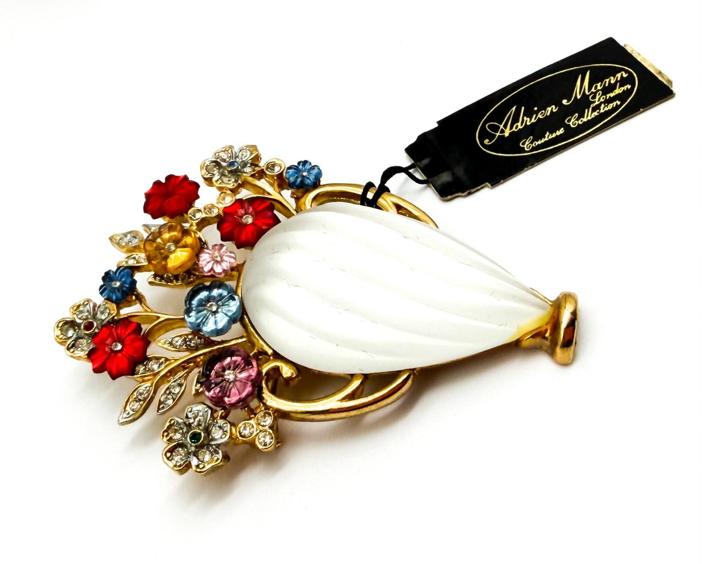 Vintage Craft (Gem-Craft) Adrien Mann Couture Giardinetti Brooch & Clip Ons