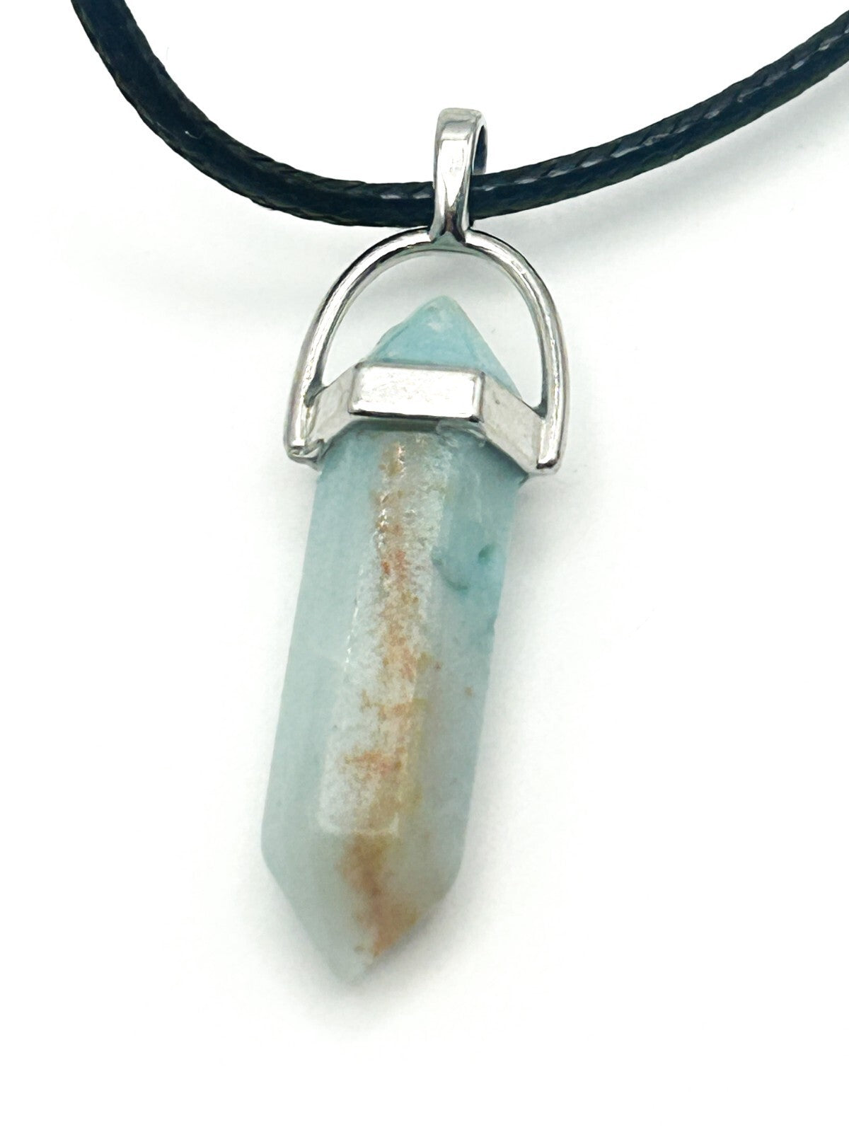 Gemstone Pendant Necklace Bundle – Goldstone Cross, Rose Quartz Butterfly & Aqua