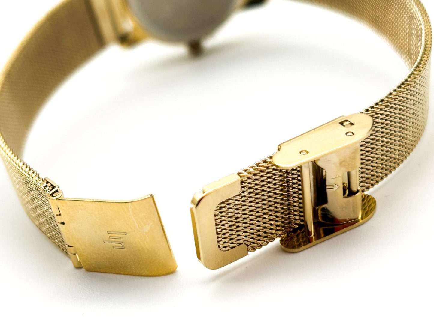 Vintage New LIP Classics Gold Tone Ladies Quartz Mesh Bracelet Watch Untested