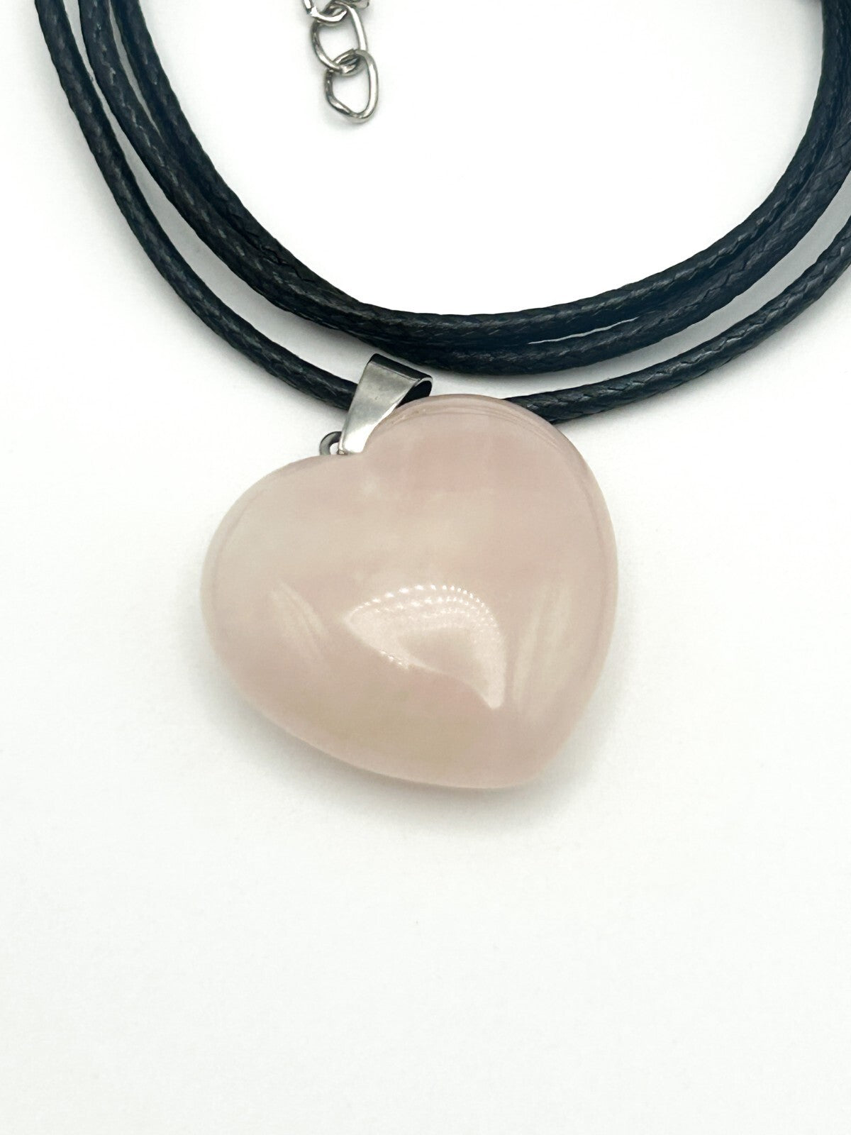 Gemstone Pendant Cord Necklace Bundle – Rose Quartz, Red Jasper Point, Sodalite