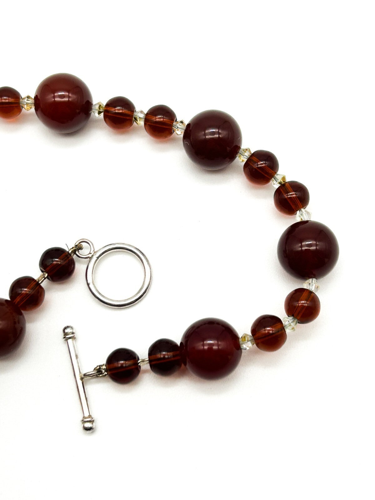 Carnelian Agate Pendant Necklace Quartz Inclusion Geode Artisan Gemstone  Boho