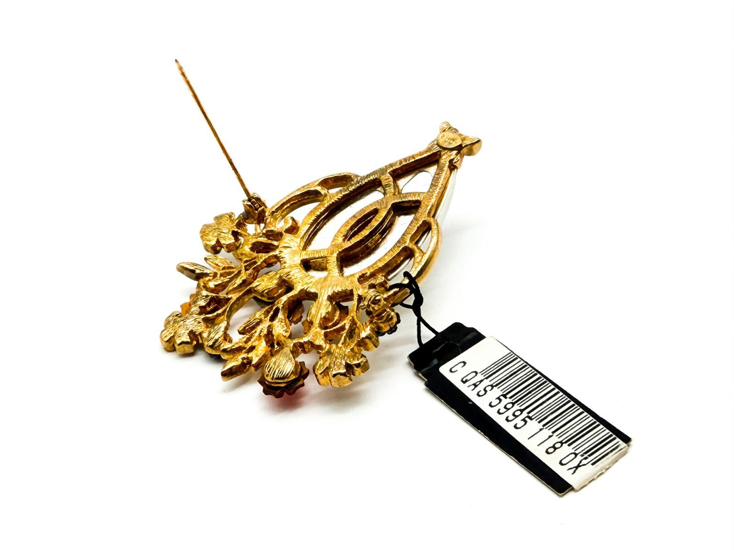 Vintage Craft (Gem-Craft) Adrien Mann Couture Giardinetti Brooch & Clip Ons