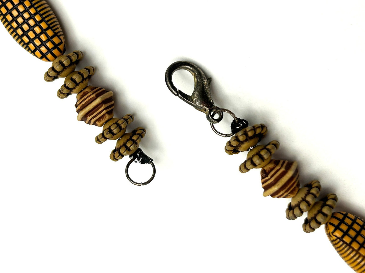 Recycled Plastic ‘Tortoise Home’ Beaded Necklace – Ghana Artisan