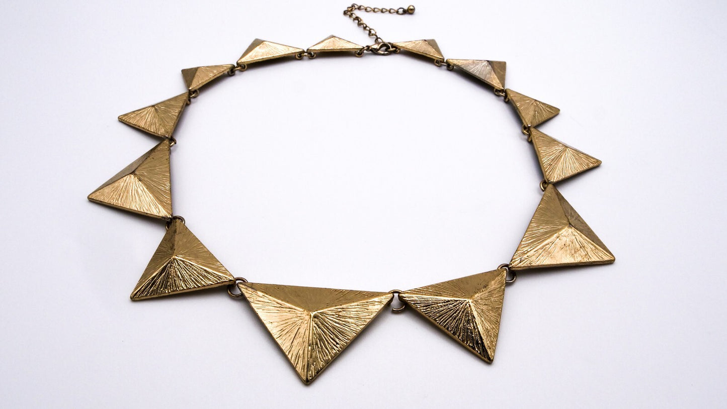 Articulated Pyramid Necklace