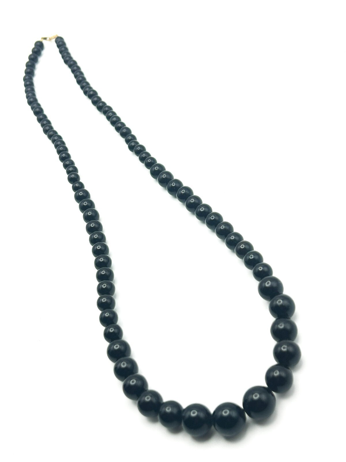 Black beaded necklace