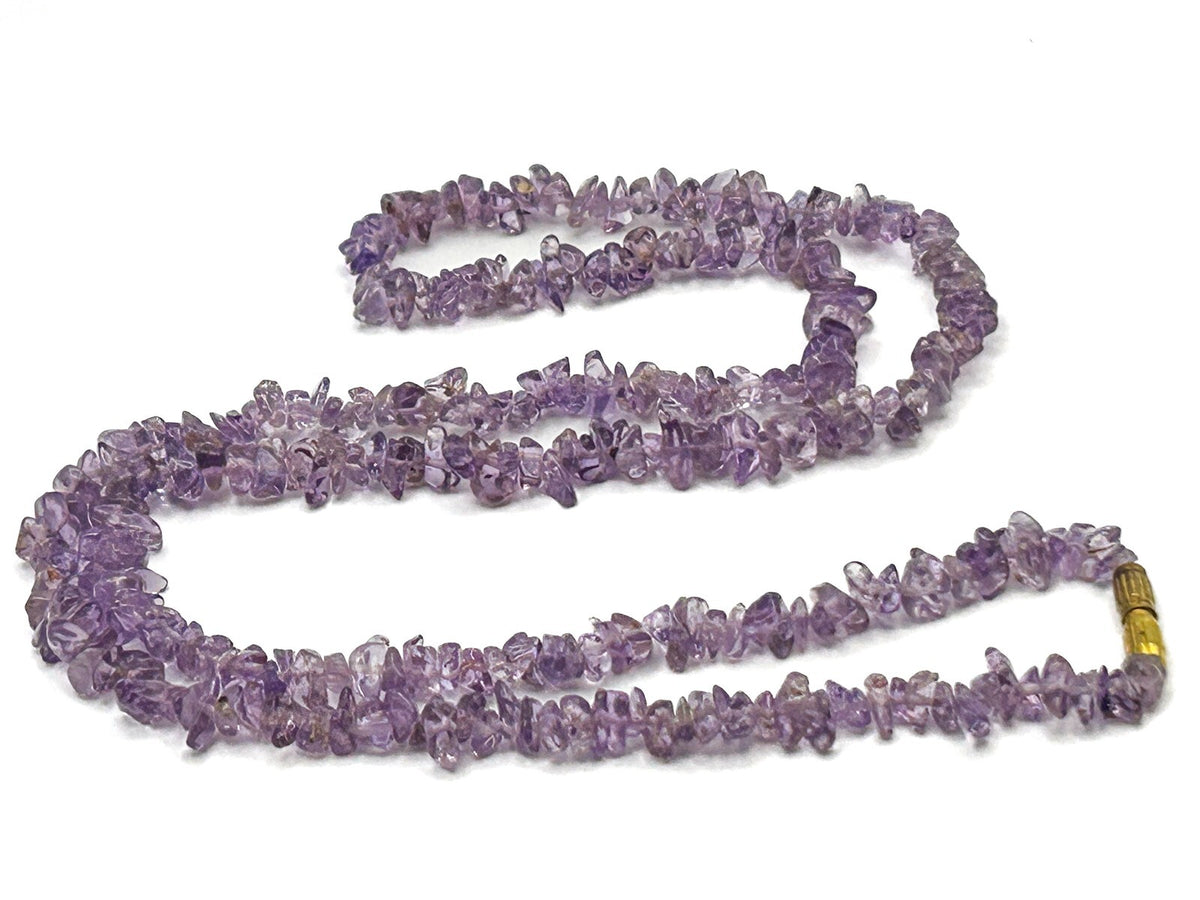 Vintage Amethyst Semi-Precious Gemstone Necklace