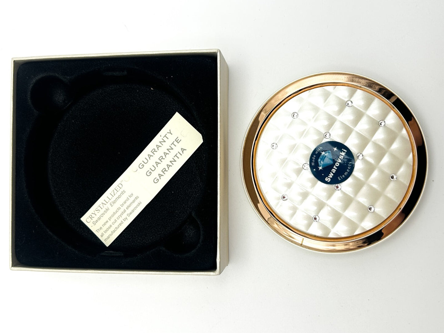 Swarovski Elements Jon Richard Crystal Compact Mirror in Original Box