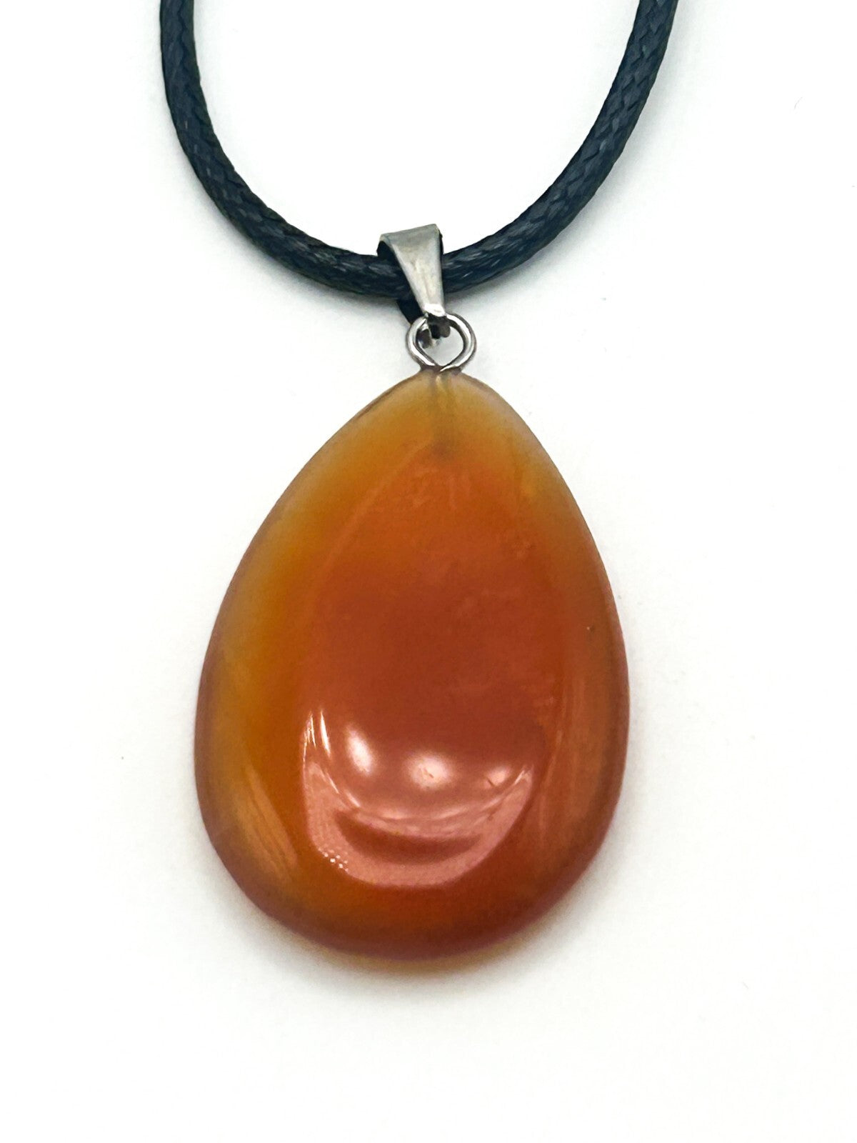 Gemstone Pendant Cord Necklace Bundle – Carnelian, Aventurine Star & Serpentine