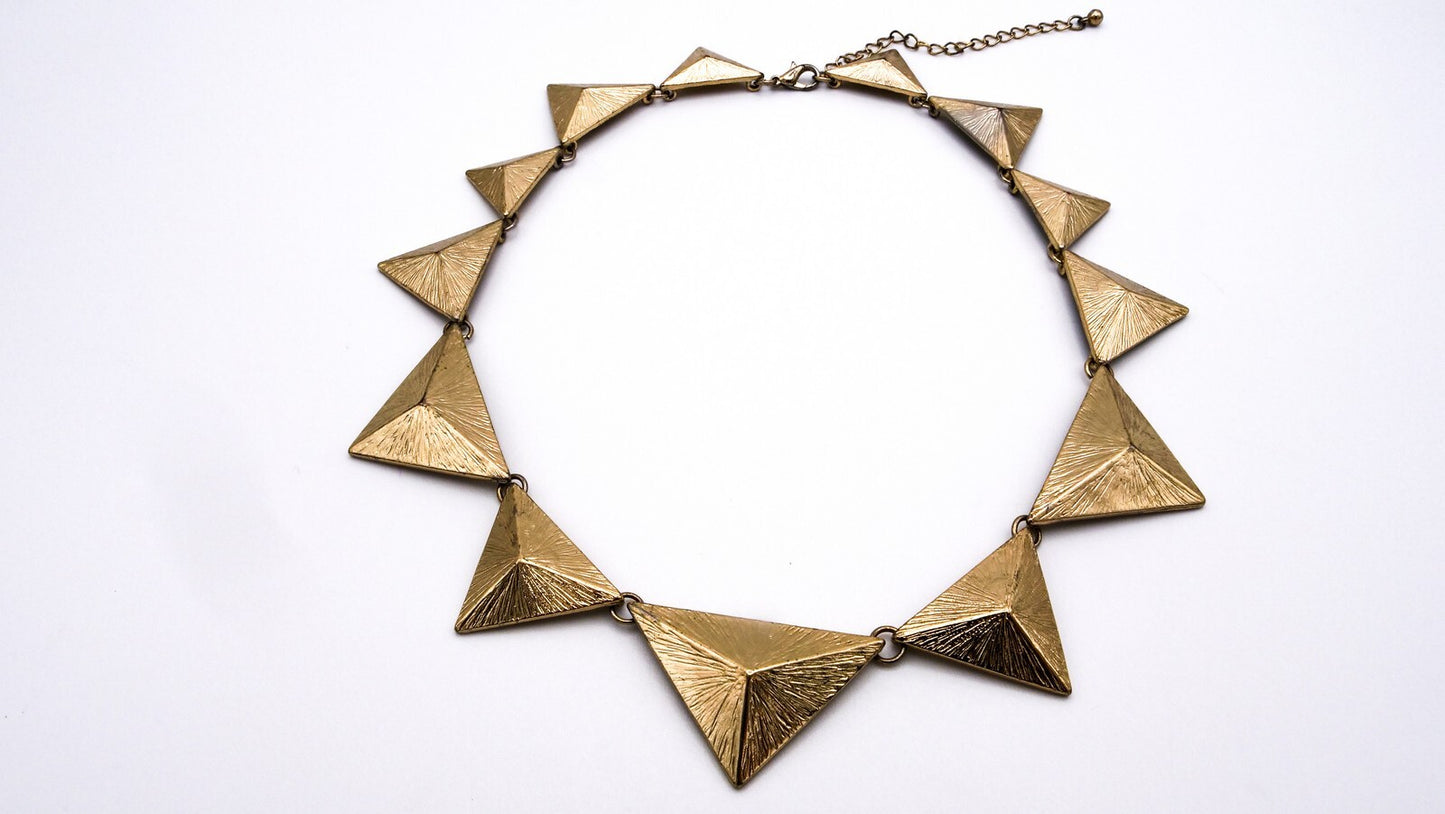 Articulated Pyramid Necklace