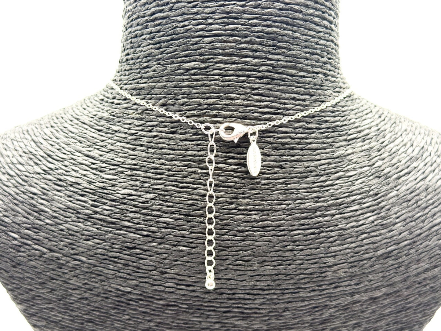 Jon Richard Silver Tone CZ Y Drop Necklace Clear Crystal Bridal Wedding Evening