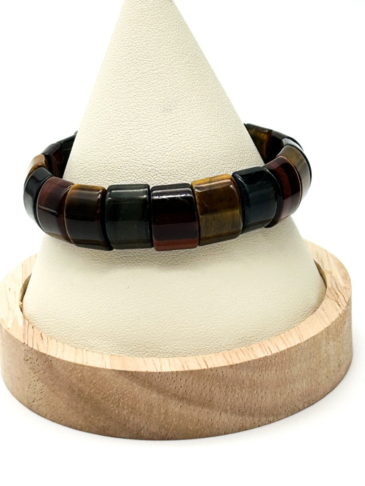 Tiger’s Eye Stretch Bracelet Multicolour Panel Stone Bracelet