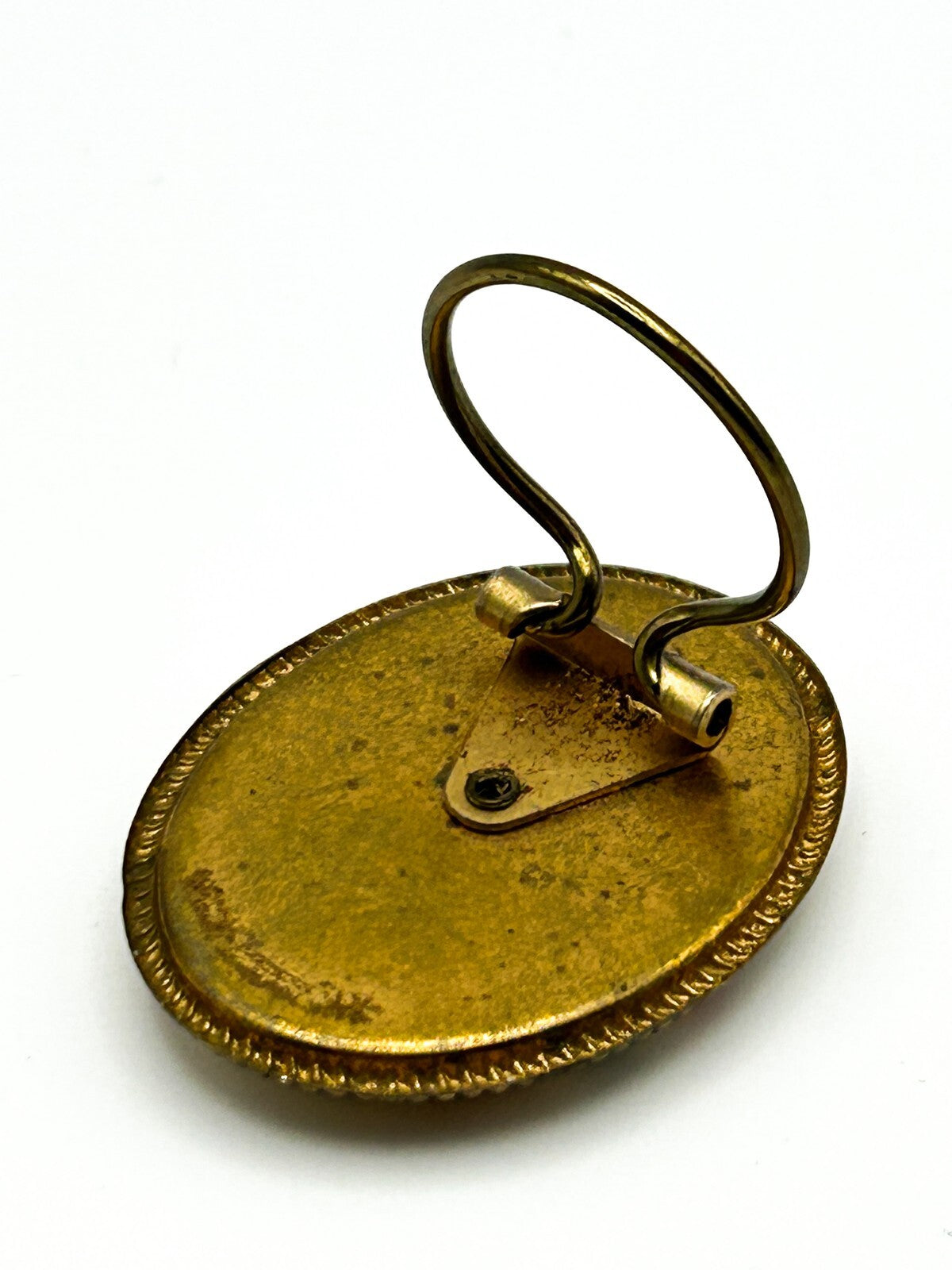 Vintage Oriental-Style Dragon Scarf Clip in Brass Tone (c. 1960s–1970s)