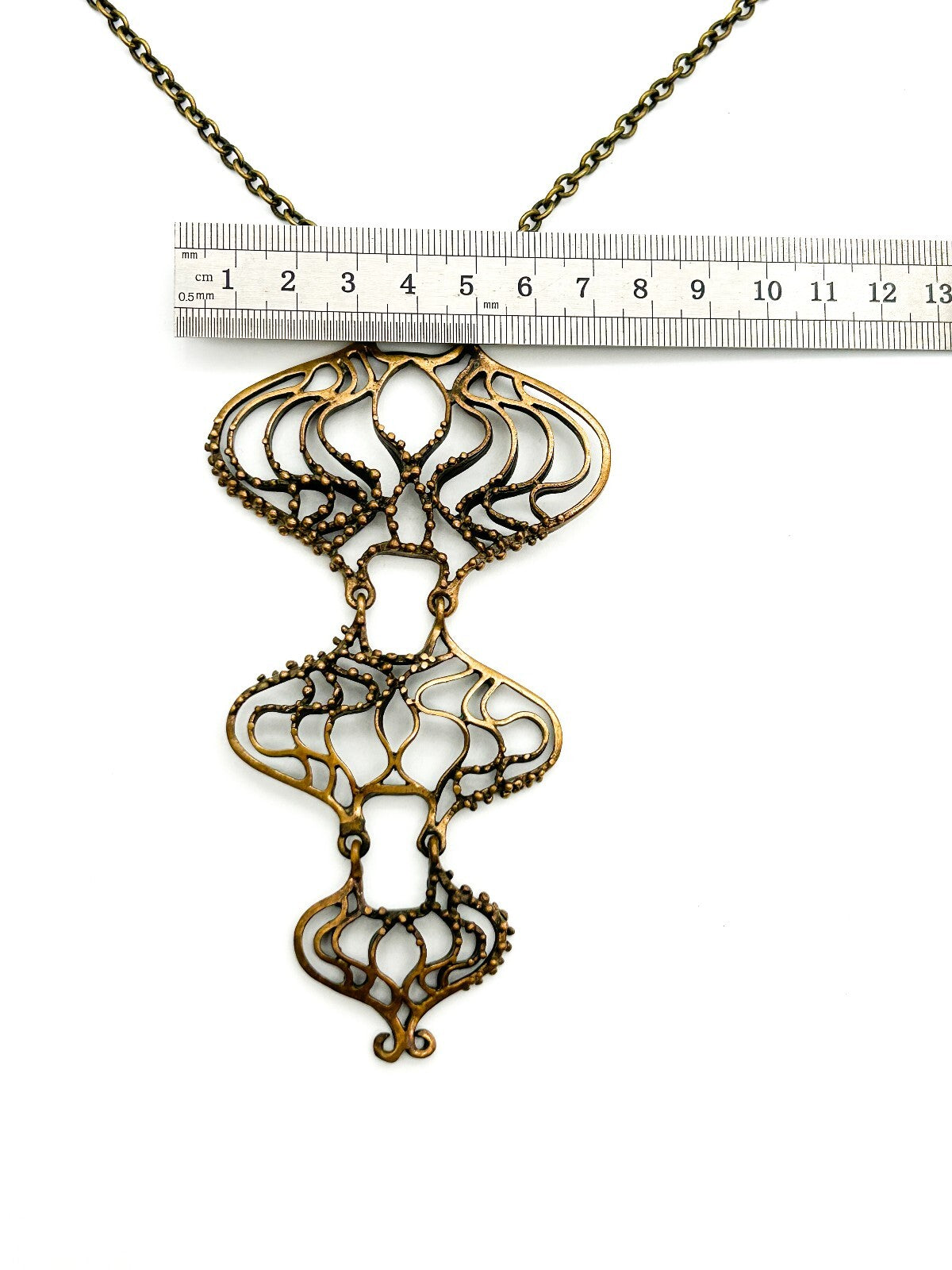 Hannu Ikonen Rainy Days Pendant Necklace Valo-Koru Finland Bronze Modernist
