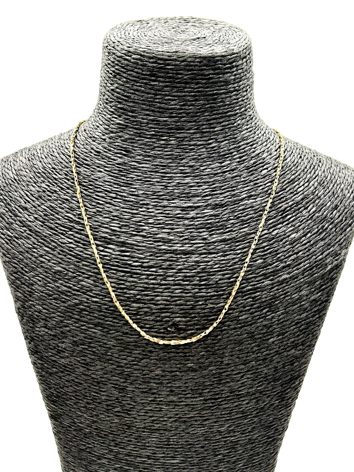 Vintage Vendome Gold Tone Twisted Rope Chain Necklace Signed Classic 18”