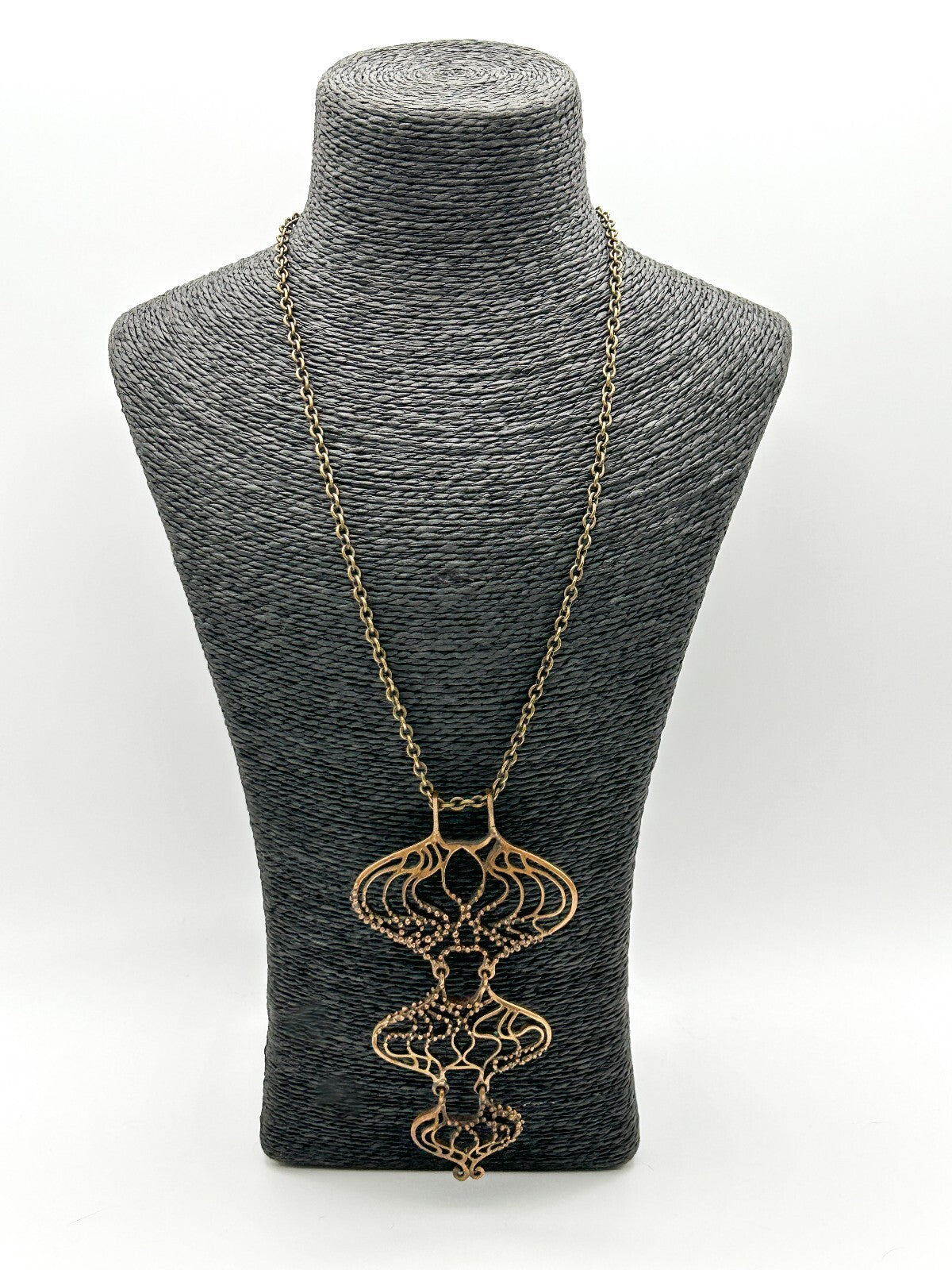 Hannu Ikonen Rainy Days Pendant Necklace Valo-Koru Finland Bronze Modernist