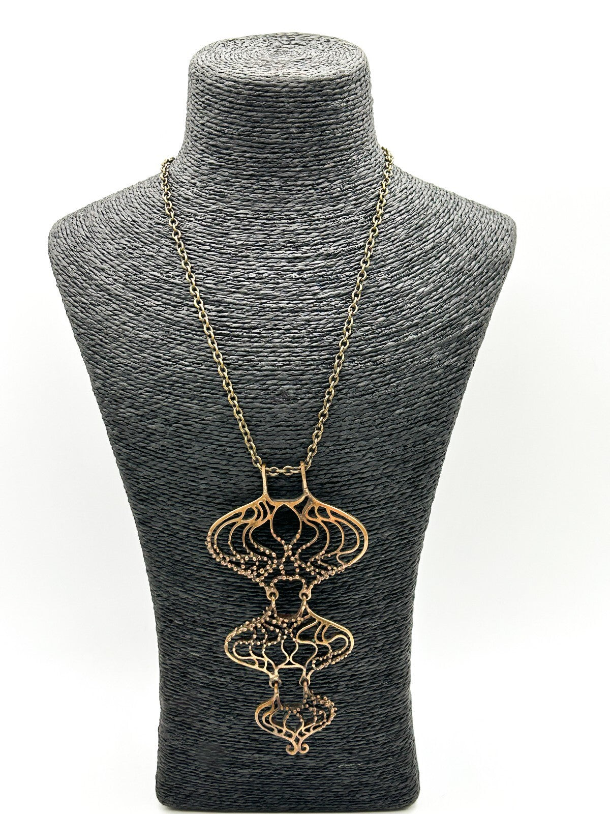 Hannu Ikonen Rainy Days Pendant Necklace Valo-Koru Finland Bronze Modernist