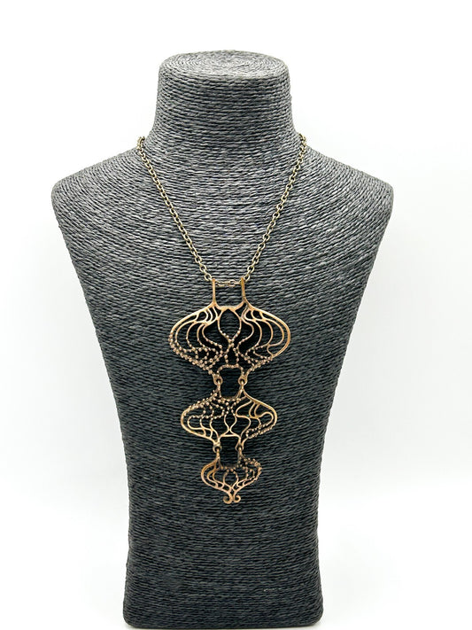 Hannu Ikonen Rainy Days Pendant Necklace Valo-Koru Finland Bronze Modernist