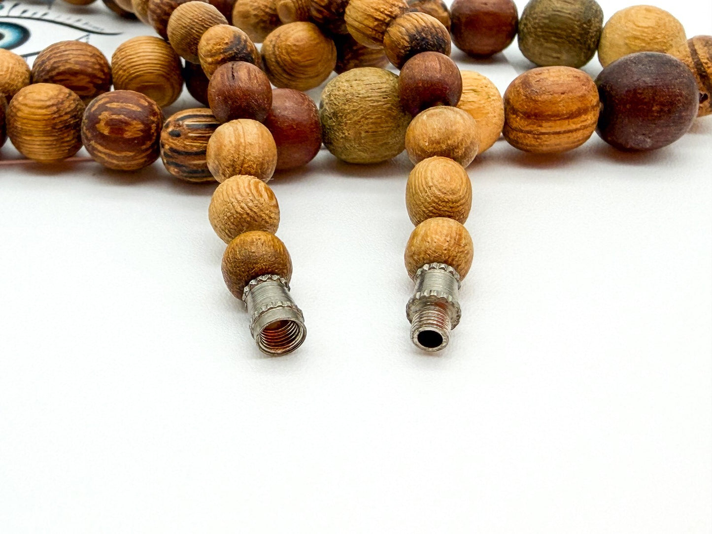 Boho Chunky Wooden Bead Necklace Bundle Layered Natural Wood Earthy Festival