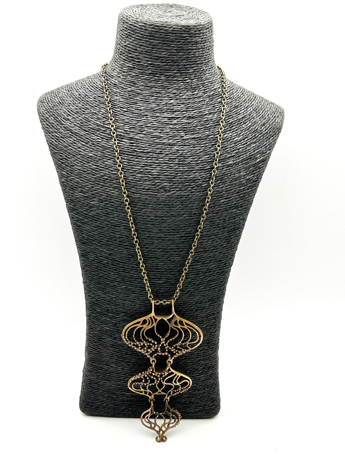 Hannu Ikonen Rainy Days Pendant Necklace Valo-Koru Finland Bronze Modernist