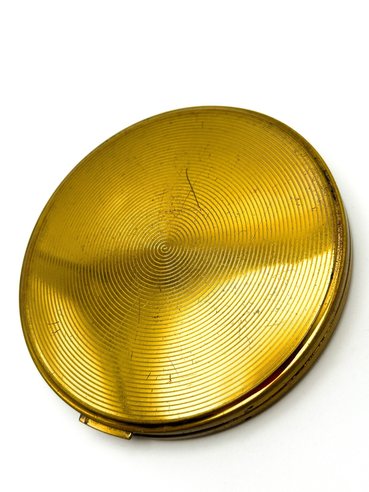 Vintage Vanity Fair Gold Tone Starburst Compact Mirror Made in Britain