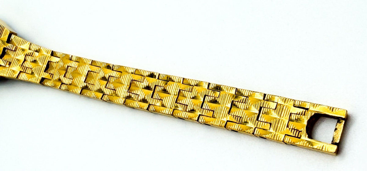 Vintage 1970s Limit International 17 Jewels Incabloc Ladies Wristwatch Gold Tone