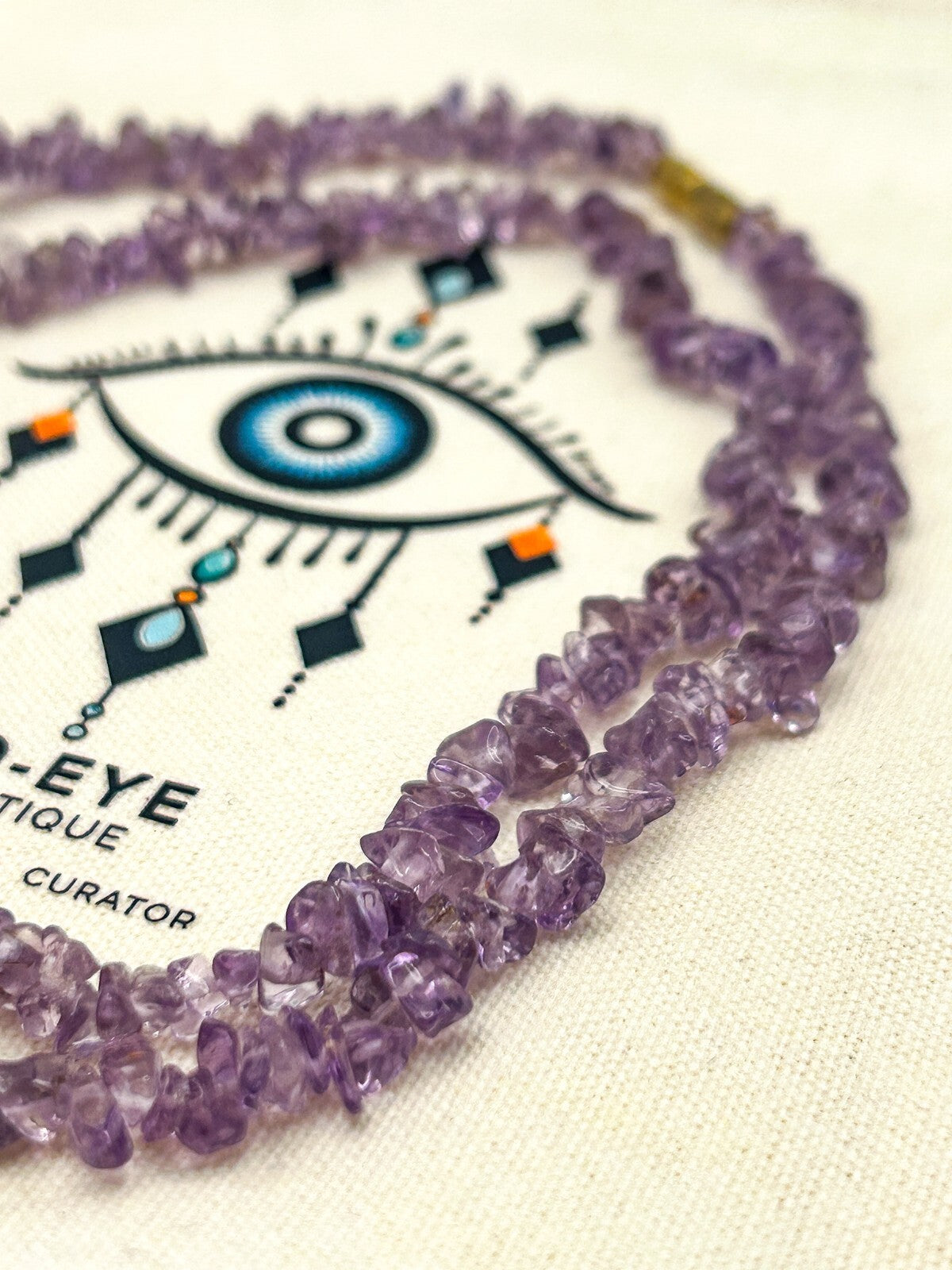Vintage Amethyst Semi-Precious Gemstone Necklace