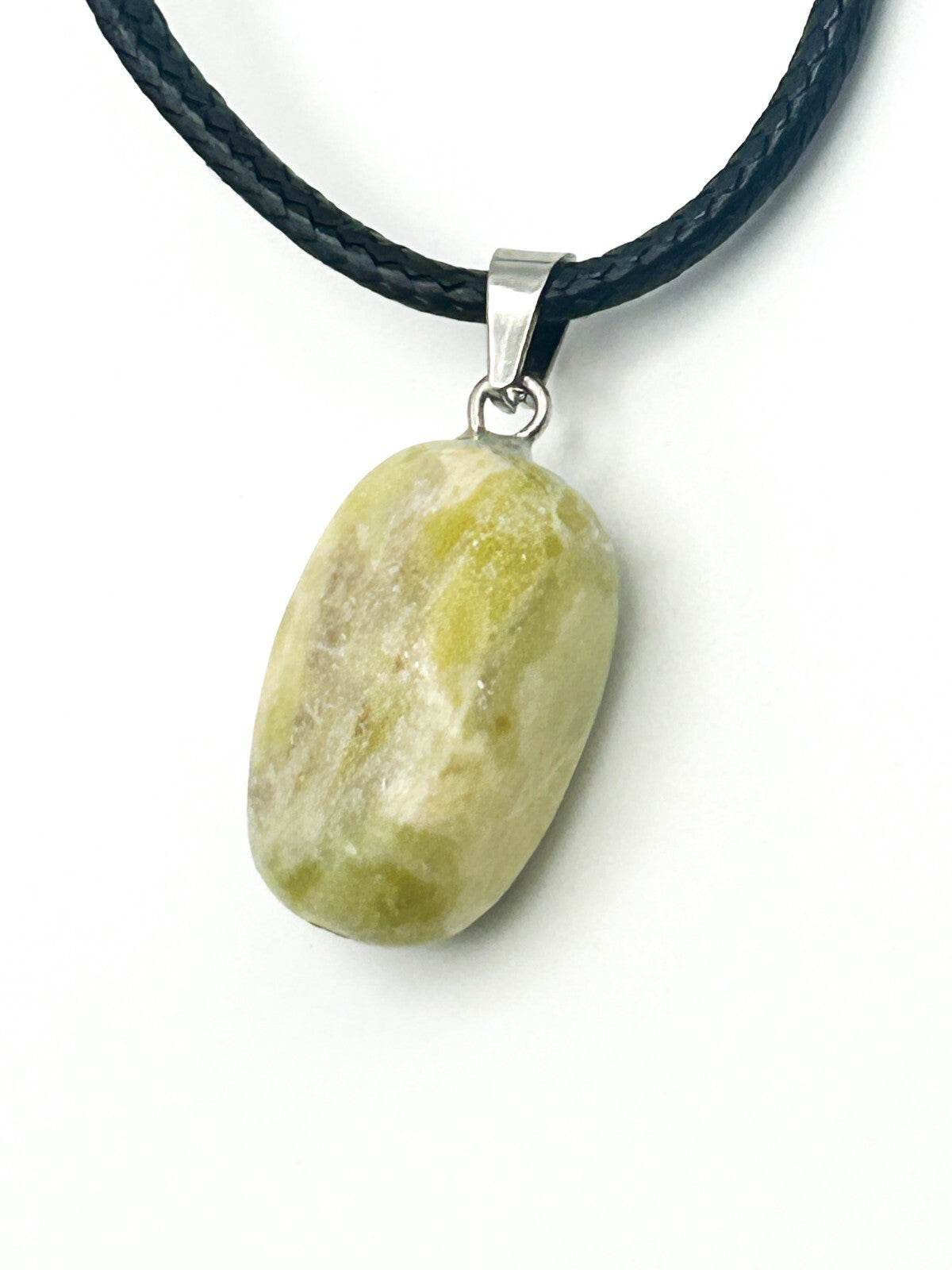Gemstone Pendant Cord Necklace Bundle – Carnelian, Aventurine Star & Serpentine