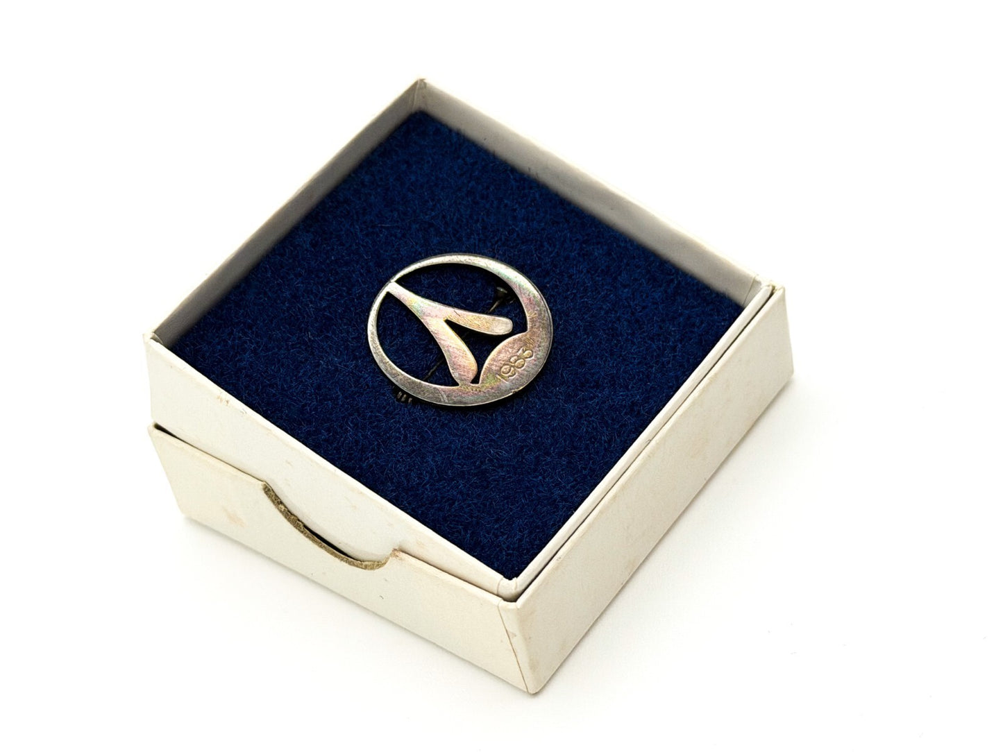 Avon 925 Sterling Silver Circular Brooch 1983 – Signed Vintage Pin