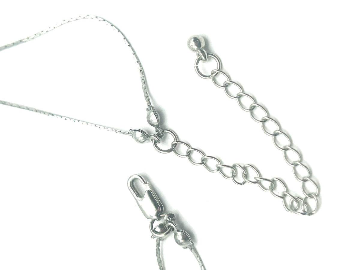 Vintage M&S Teal  Black Disc and Black and Silver Tone 2-layer Cube Necklace