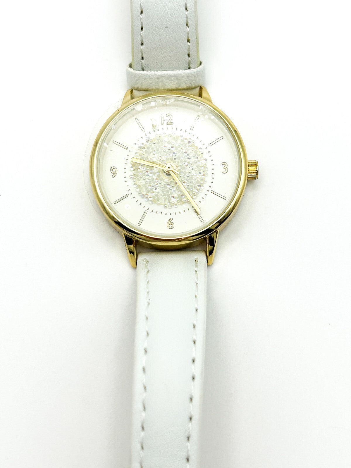 Vintage Secret Dreams Ladies Watch White Strap and Swarovski Crystal Dial