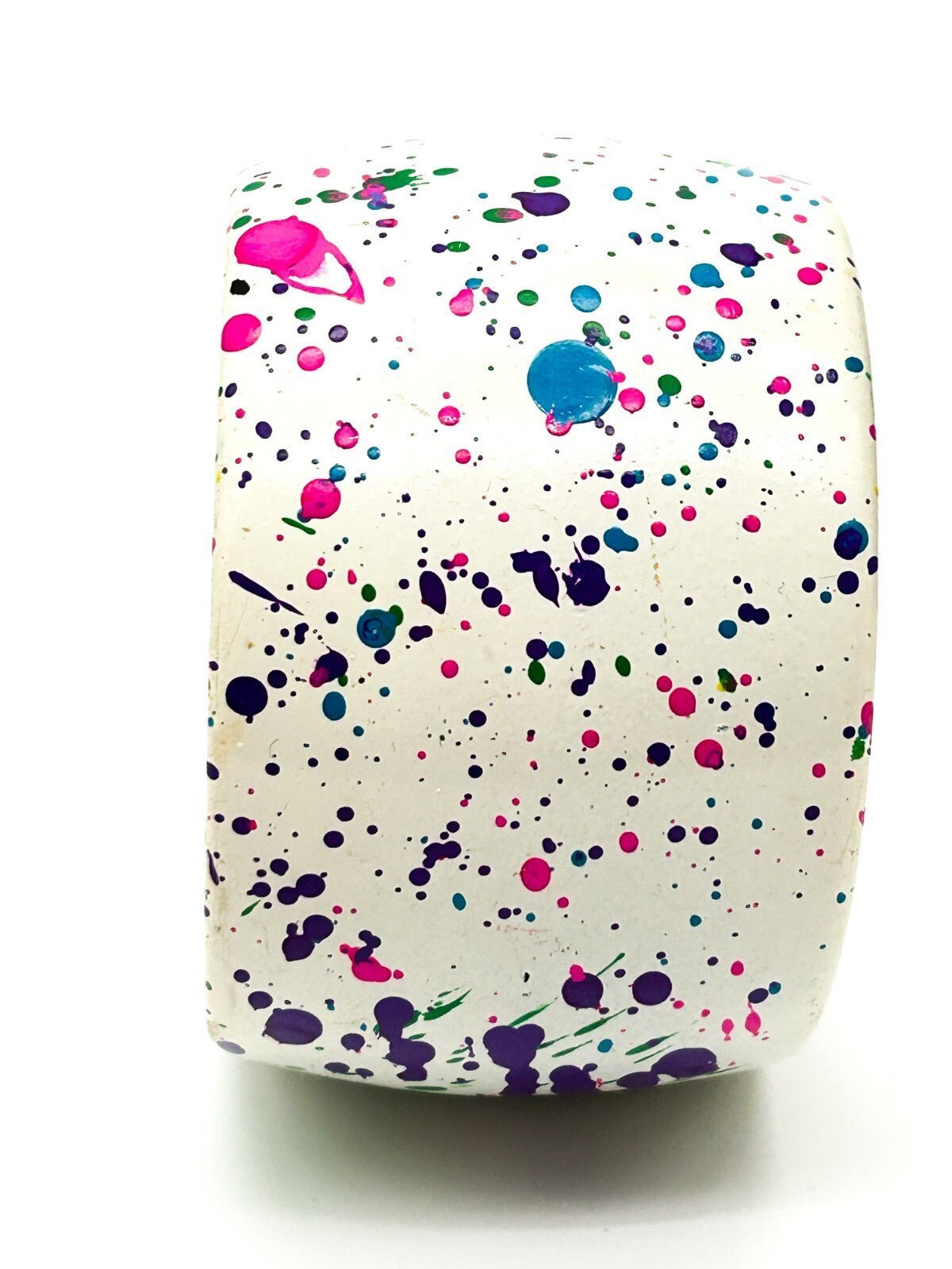 Retro Paint Splat Acrylic Chunky Cuff Bracelet Pink Purple Green Bangle