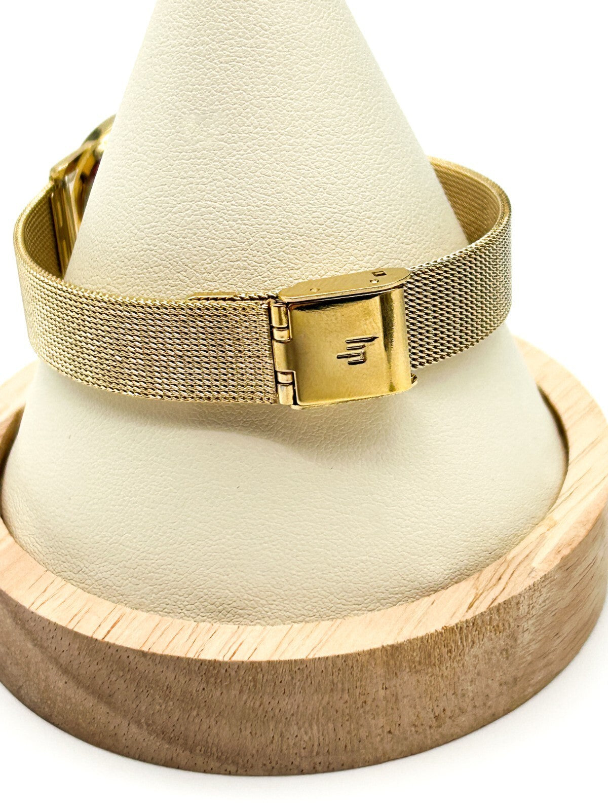 Vintage New LIP Classics Gold Tone Ladies Quartz Mesh Bracelet Watch Untested