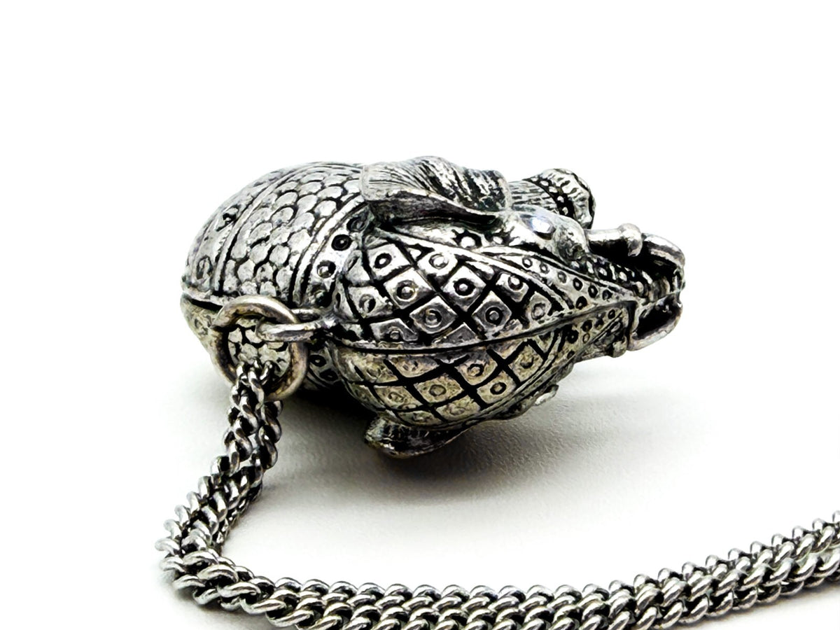 Accessorize Silver Tone Elephant Charm Pendant Long Necklace Boho
