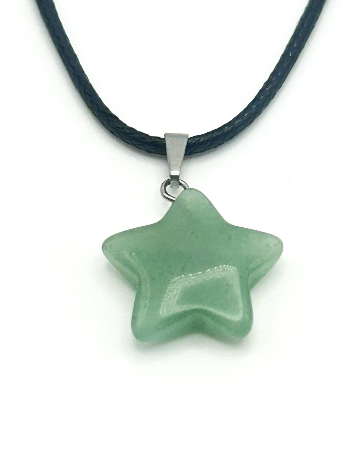 Gemstone Pendant Cord Necklace Bundle – Carnelian, Aventurine Star & Serpentine