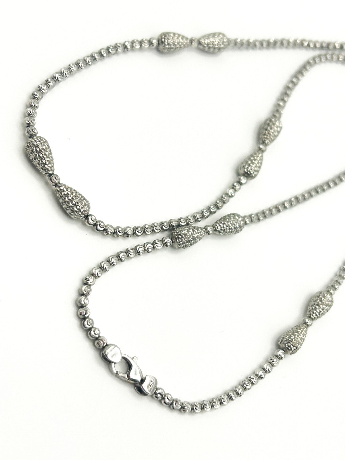 Signed OFFICINA BERNARDI Sterling Silver 925 Italy Long Necklace – 30”