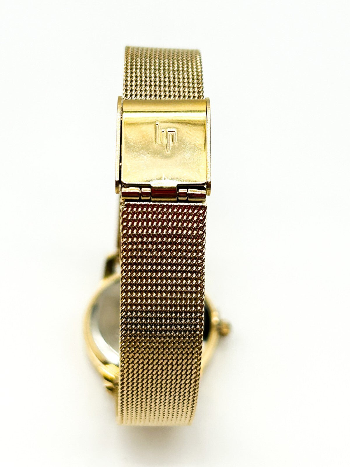 Vintage New LIP Classics Gold Tone Ladies Quartz Mesh Bracelet Watch Untested